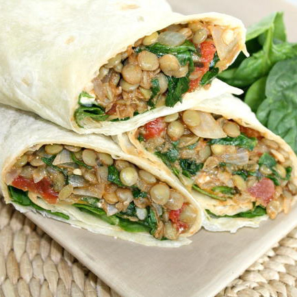 Spinach & Lentil Wrap